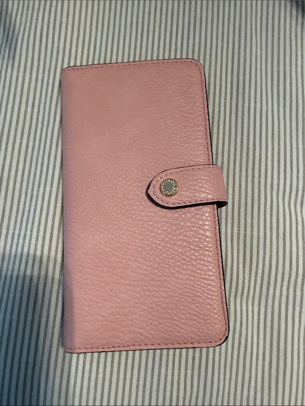 Poppy & Peonies Blush Pink Leather Card & Key Holder